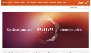 Ubuntu.com Screenshot of Countdown
