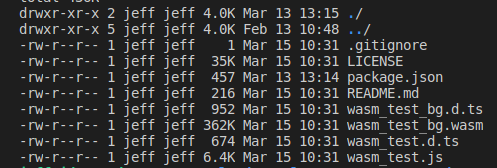 alt savaged-rust-libs WASM Bindgen Node Package Size